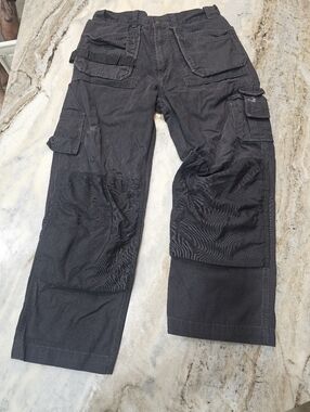 Blaklader Ripstop Workwear Utility Pants Men’s 34x34 Black Reinforced Knee